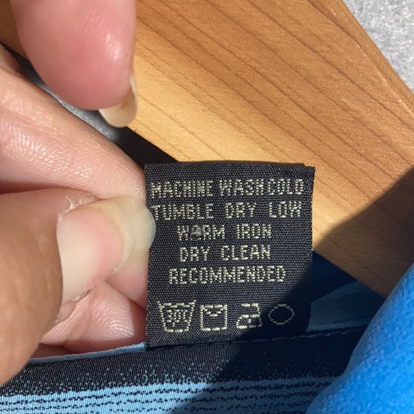 NWOT Gachu silky blue button down Sz 2XL - Picture 5 of 5